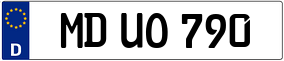 Trailer License Plate